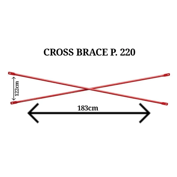 Aksesoris Scaffolding / Steger Cross Brace 193 - 220